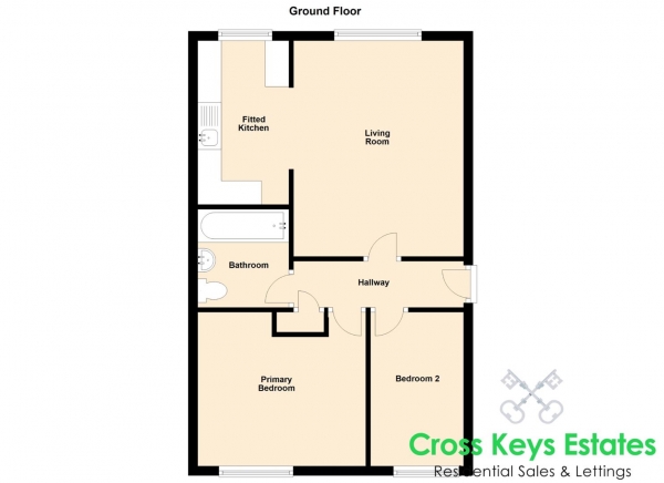 Floor Plan Image for 2 Bedroom Apartment for Sale in Leeside Court, Northesk Street, Stoke