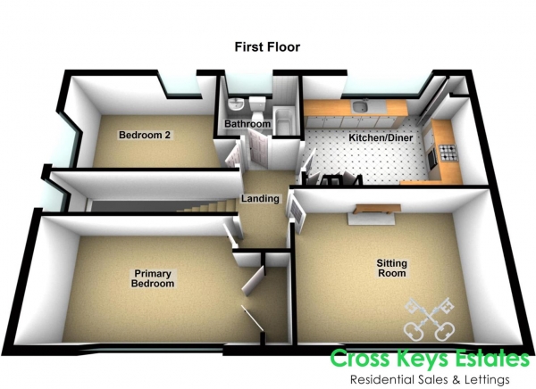 Floor Plan Image for 2 Bedroom Apartment for Sale in Budshead Road, Whitleigh