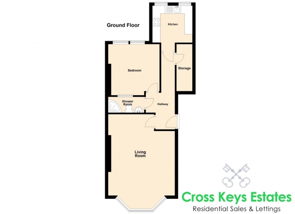 Floor Plan Image for 1 Bedroom Apartment for Sale in Valletort Road, Stoke