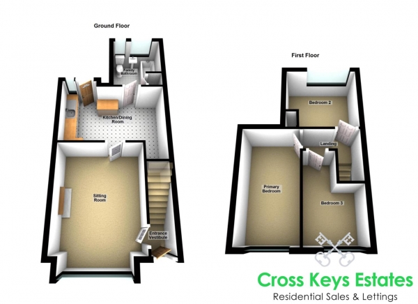 Floor Plan Image for 3 Bedroom Property for Sale in Eliot Street, Weston Mill