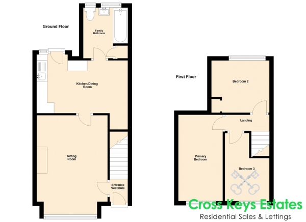 Floor Plan Image for 3 Bedroom Property for Sale in Eliot Street, Weston Mill