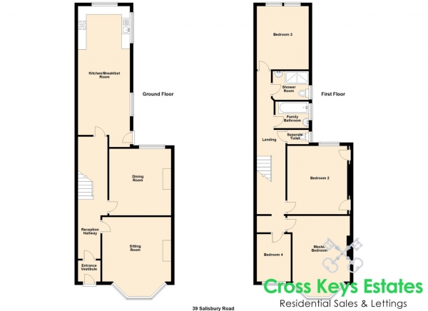 Floor Plan Image for 4 Bedroom Property for Sale in Salisbury Road, St. Judes