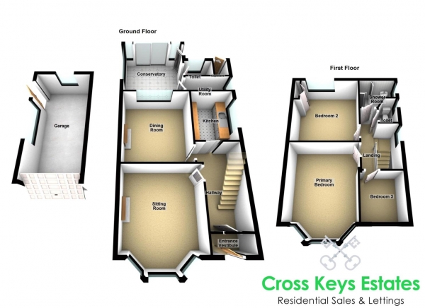 Floor Plan Image for 3 Bedroom Semi-Detached House for Sale in Lopes Road, Milehouse