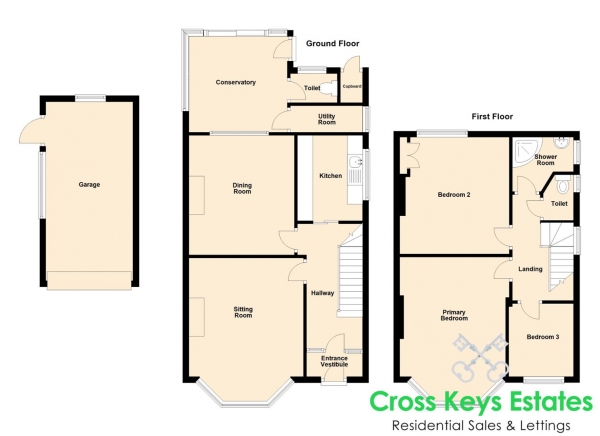 Floor Plan Image for 3 Bedroom Semi-Detached House for Sale in Lopes Road, Milehouse