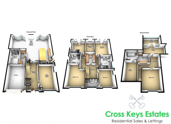 Floor Plan Image for 5 Bedroom Detached House for Sale in Leatfield Drive, Derriford