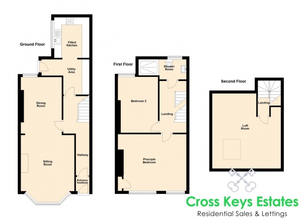 Floor Plan Image for 2 Bedroom Property for Sale in Beatrice Avenue, Keyham