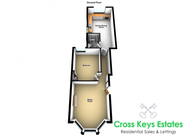 Floor Plan Image for 1 Bedroom Apartment for Sale in Moor View, Keyham