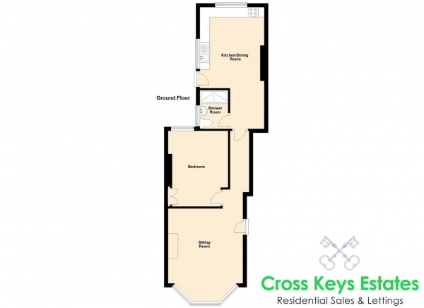 Floor Plan Image for 1 Bedroom Apartment for Sale in Moor View, Keyham