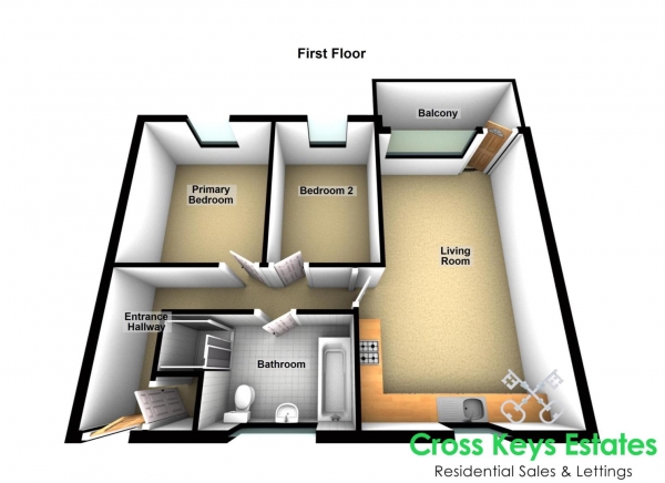 Floor Plan Image for 2 Bedroom Apartment for Sale in Mill Street, Devonport