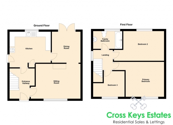 Floor Plan Image for 3 Bedroom Semi-Detached House for Sale in Shrewsbury Road, Whitleigh