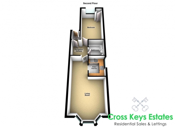 Floor Plan Image for 1 Bedroom Apartment for Sale in Vauxhall Street, The Barbican