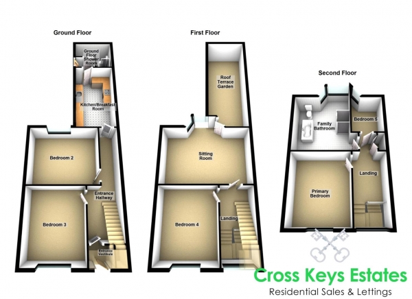 Floor Plan Image for 5 Bedroom Property for Sale in Herbert Place, Stoke