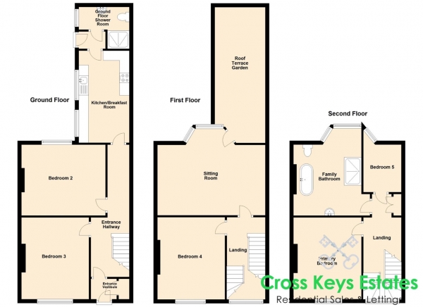 Floor Plan Image for 5 Bedroom Property for Sale in Herbert Place, Stoke