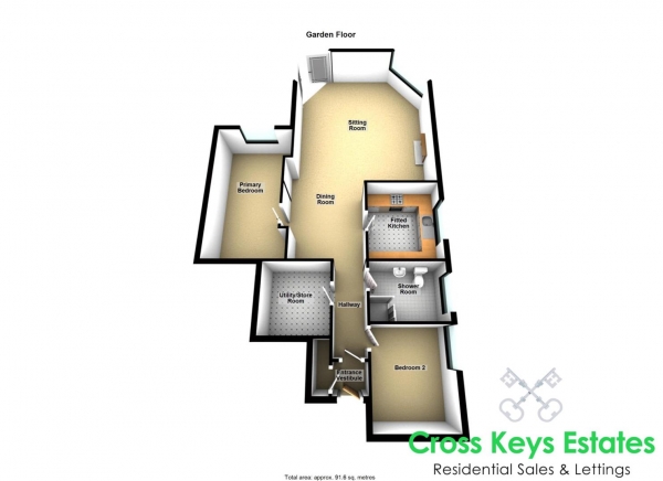 Floor Plan Image for 2 Bedroom Apartment for Sale in Nelson Gardens, Stoke