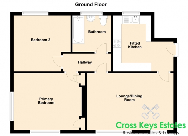 Floor Plan Image for 2 Bedroom Apartment for Sale in Terra Nova Green, Milehouse