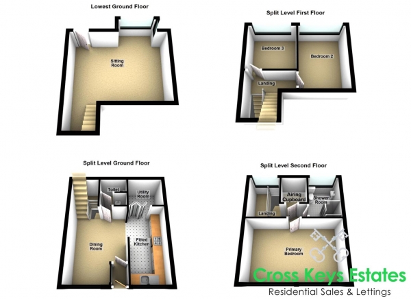 Floor Plan Image for 3 Bedroom End of Terrace House for Sale in Chesterfield Road, Laira