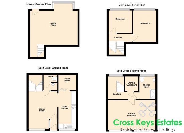 Floor Plan Image for 3 Bedroom End of Terrace House for Sale in Chesterfield Road, Laira