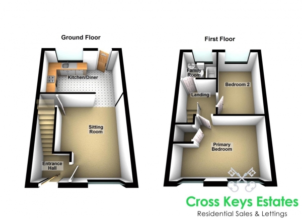 Floor Plan Image for 2 Bedroom Property for Sale in Howard Close, King's Tamerton