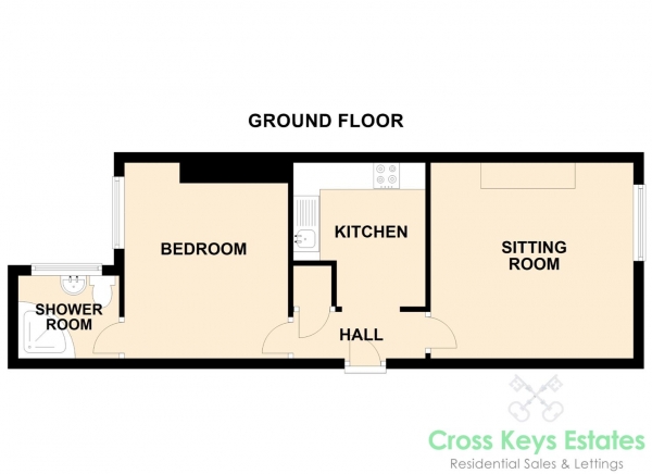 Floor Plan Image for 1 Bedroom Apartment for Sale in Haddington Road, Stoke