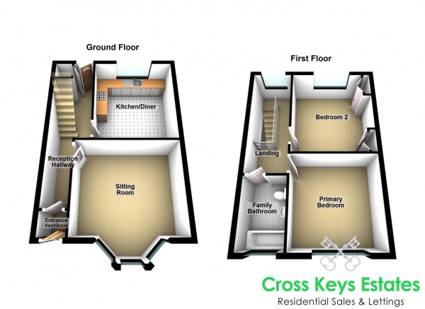 Floor Plan Image for 2 Bedroom Terraced House for Sale in Bayswater Road, City Centre