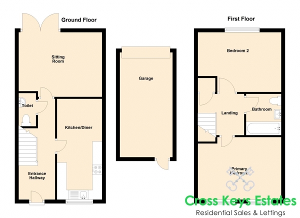 Floor Plan Image for 2 Bedroom Property for Sale in Barlow Gardens, Beacon Park