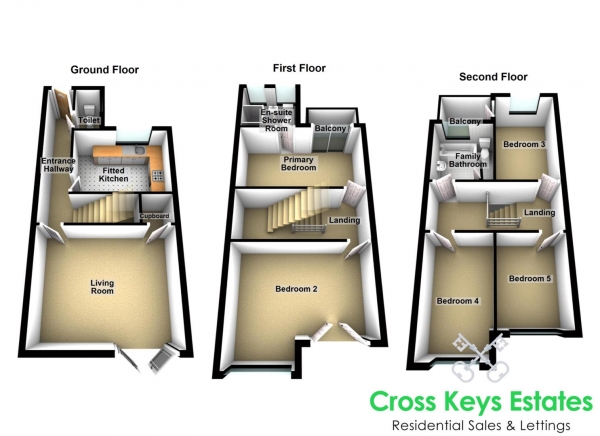 Floor Plan Image for 5 Bedroom Property for Sale in Endeavour Court, Stoke