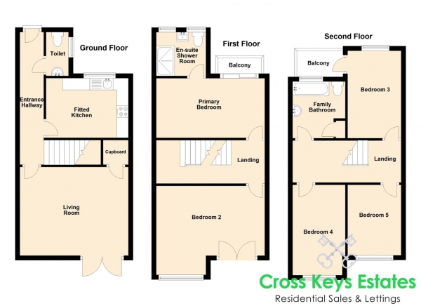 Floor Plan Image for 5 Bedroom Property for Sale in Endeavour Court, Stoke