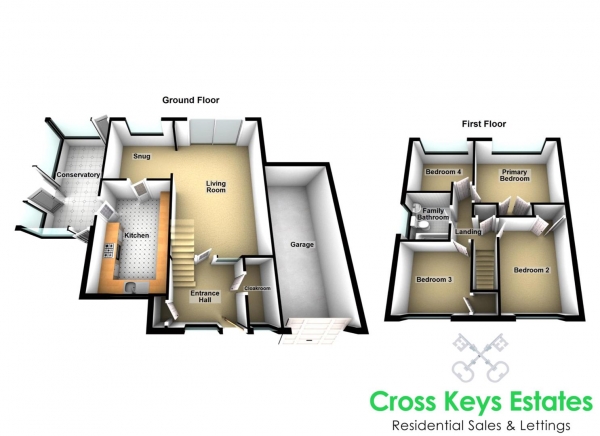 Floor Plan Image for 4 Bedroom Property for Sale in St. Davids Road, Tavistock