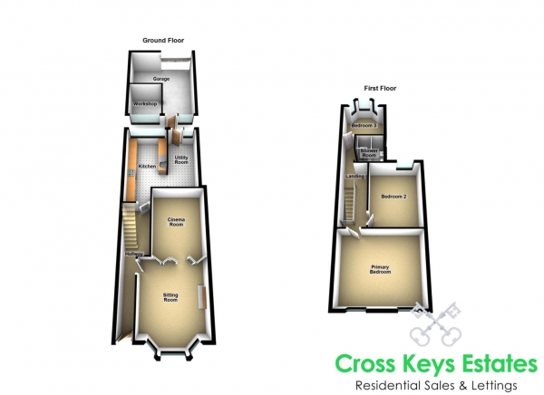 Floor Plan Image for 3 Bedroom Property for Sale in Evelyn Street, St Budeaux