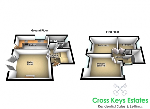 Floor Plan Image for 3 Bedroom End of Terrace House for Sale in Dartmoor View, Mount Gould