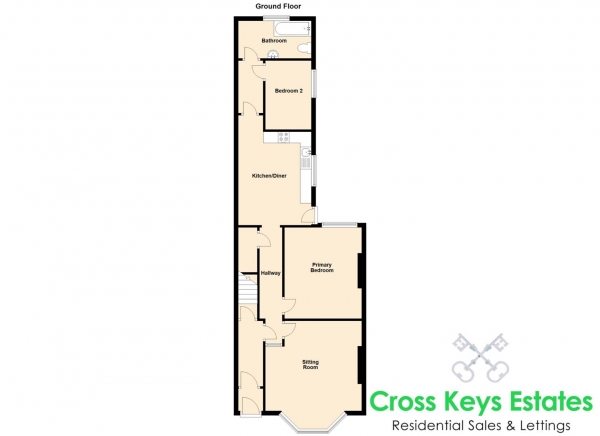 Floor Plan Image for 2 Bedroom Apartment for Sale in Alexandra Road, Mutley