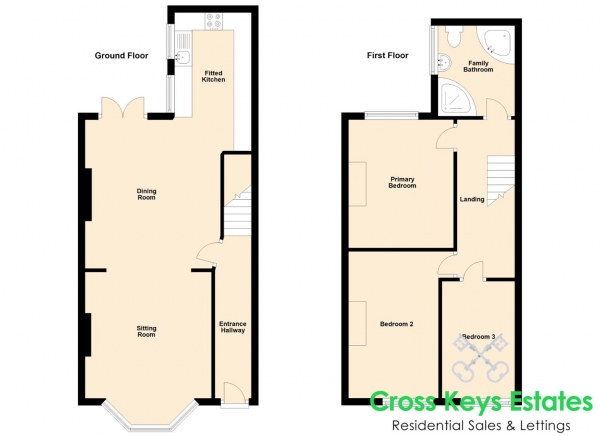 Floor Plan Image for 3 Bedroom Terraced House for Sale in Fisher Road, Stoke