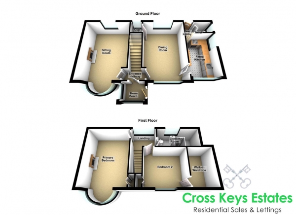 Floor Plan Image for 2 Bedroom Semi-Detached House for Sale in Furneaux Avenue, Milehouse