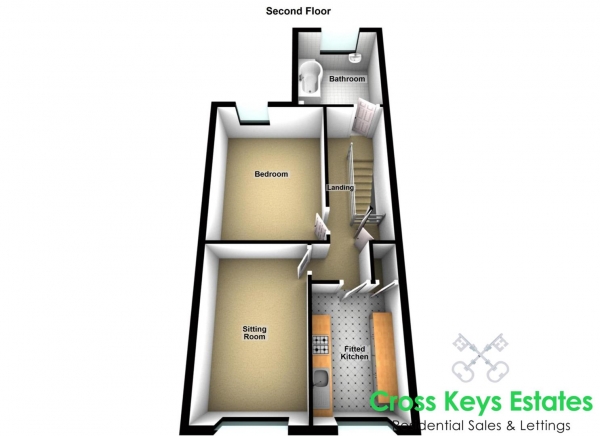 Floor Plan Image for 1 Bedroom Apartment for Sale in Percy Terrace, Lipson