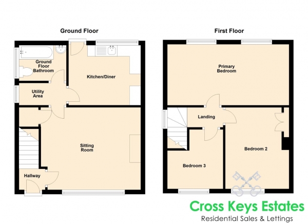 Floor Plan Image for 3 Bedroom Semi-Detached House for Sale in Beacon Park Road, Beacon Park