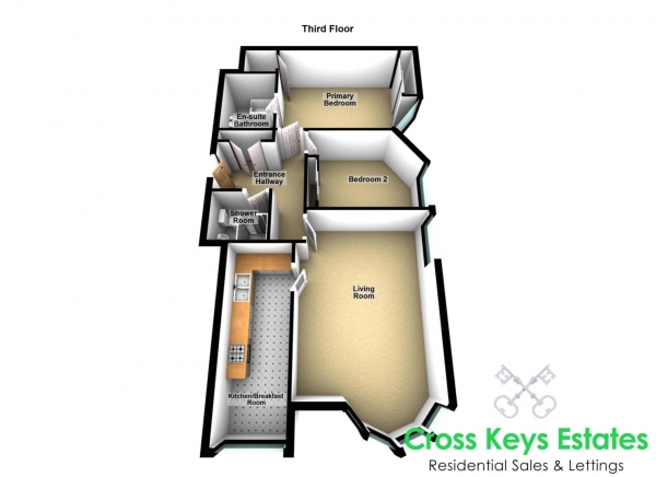 Floor Plan Image for 2 Bedroom Apartment for Sale in Grand Parade, The Hoe