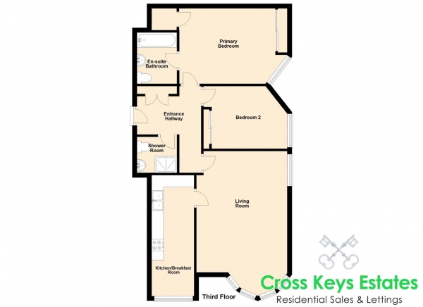 Floor Plan Image for 2 Bedroom Apartment for Sale in Grand Parade, The Hoe