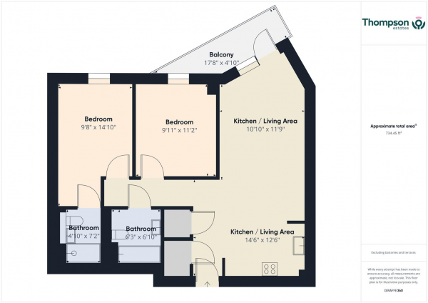 Floor Plan Image for 2 Bedroom Apartment for Sale in Wellington Hill, St Saviour Road, St Saviour