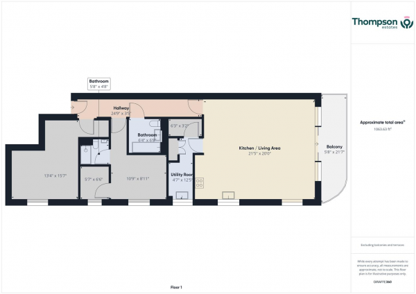Floor Plan Image for 2 Bedroom Apartment for Sale in La Route De St. Aubin, St Helier, Jersey