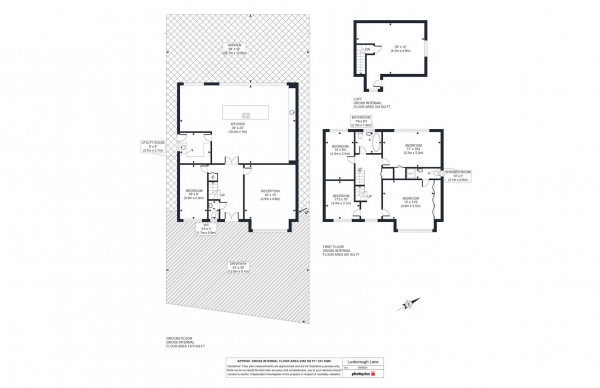 Floor Plan for 5 Bedroom Link Detached House to Rent in Luxborough Lane, Chigwell, IG7, 5AA - £1500 pw | £6500 pcm