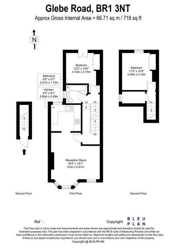 Floor Plan Image for 2 Bedroom Apartment for Sale in Glebe Road, Bromley