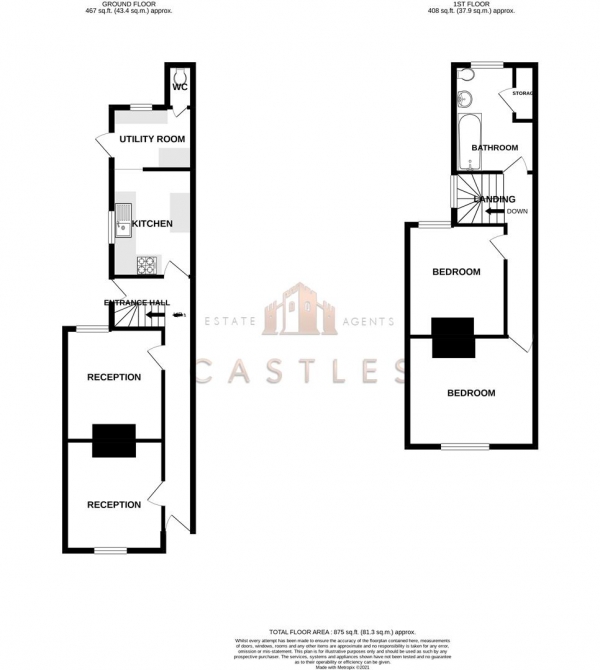 Floor Plan Image for 2 Bedroom Terraced House for Sale in Lawson Road, Southsea