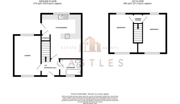 Floor Plan Image for 2 Bedroom Property for Sale in Norwich Road, Portsmouth