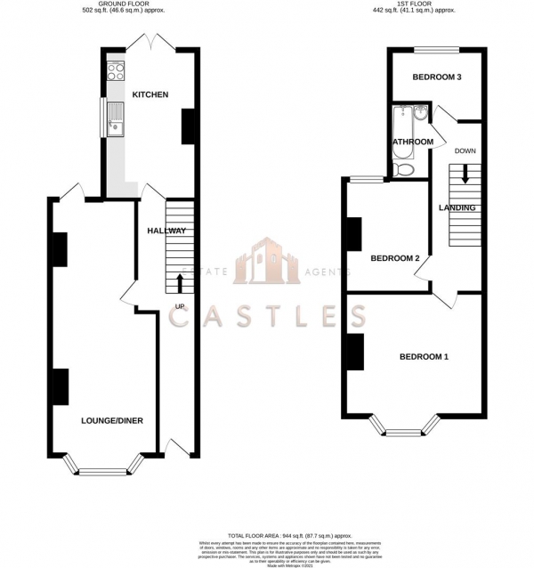 Floor Plan Image for 3 Bedroom Property for Sale in Arnold Road, Eastleigh