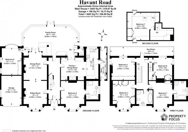 Floor Plan Image for 7 Bedroom Detached House for Sale in Havant Road, Farlington