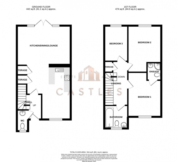 Floor Plan Image for 3 Bedroom Semi-Detached House for Sale in Dairy Close, Sholing, Southampton