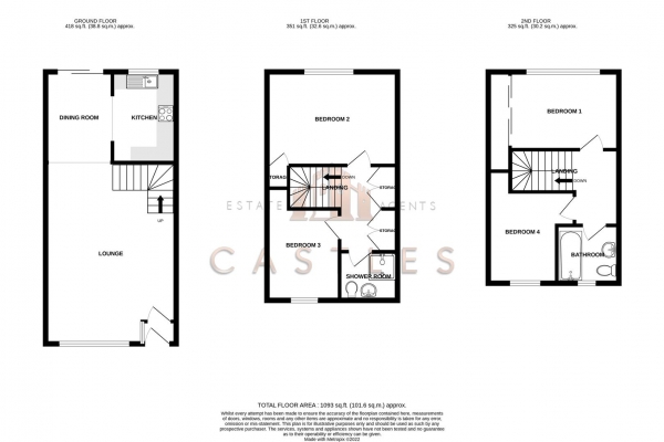 Floor Plan Image for 4 Bedroom Town House for Sale in High Street, Old Portsmouth