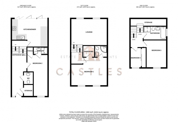 Floor Plan Image for 4 Bedroom Semi-Detached House for Sale in Old Rectory Road, Farlington