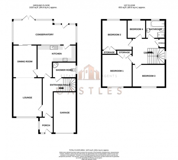 Floor Plan Image for 4 Bedroom Detached House for Sale in Mays Lane, Stubbington, Fareham