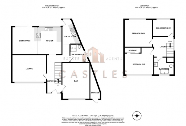 Floor Plan Image for 3 Bedroom Detached House for Sale in Maylings Farm Road, Uplands, Fareham